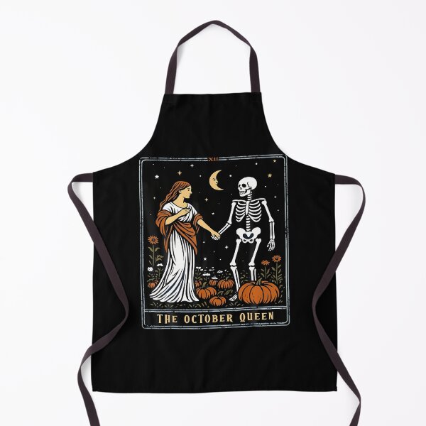 Item preview, The October Queen Tarot Card Halloween Skeleton Aesthetic designed and sold by smiadraspi.