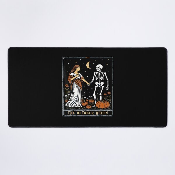 Item preview, The October Queen Tarot Card Halloween Skeleton Aesthetic designed and sold by smiadraspi.