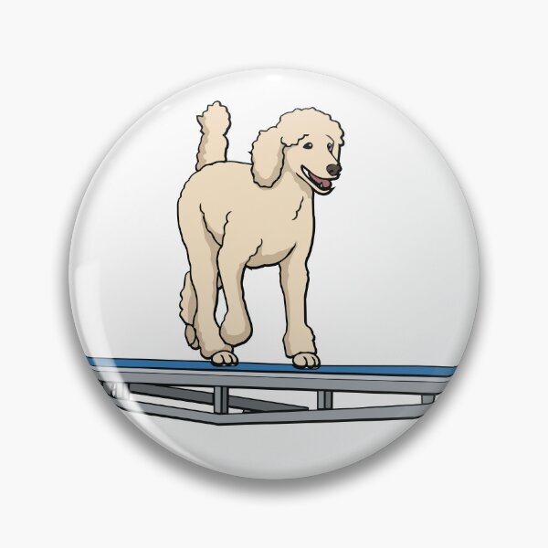 Item preview, Agility Poodle on Dog Walk designed and sold by Bluek9sDesign.