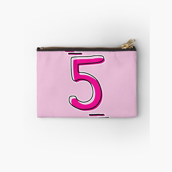 Item preview, Number 5 - Bold Pink Artistic Numeral Design designed and sold by Dyche Studio.