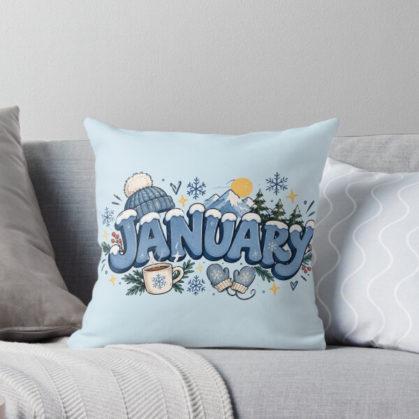 Item preview, January Winter Wonderland Cozy Snowy Month Aesthetic designed and sold by Snikdha.