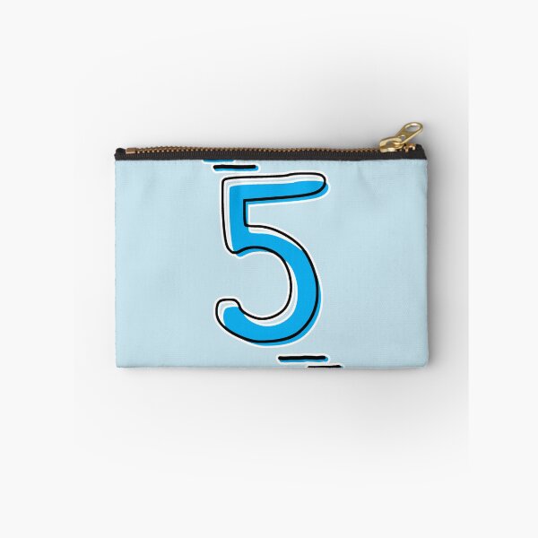 Item preview, Number 5 - Bold Blue Artistic Numeral Design designed and sold by Dyche Studio.