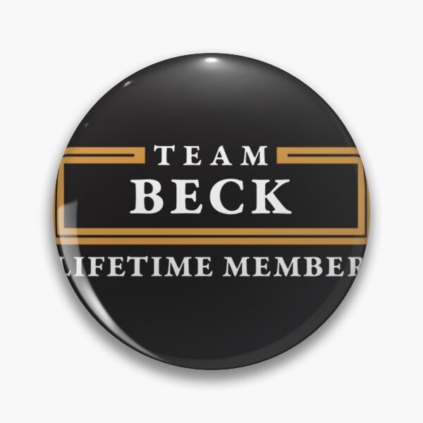 Item preview, Team Beck Lifetime Member Personalized Family Name Design designed and sold by JhonaDLl.