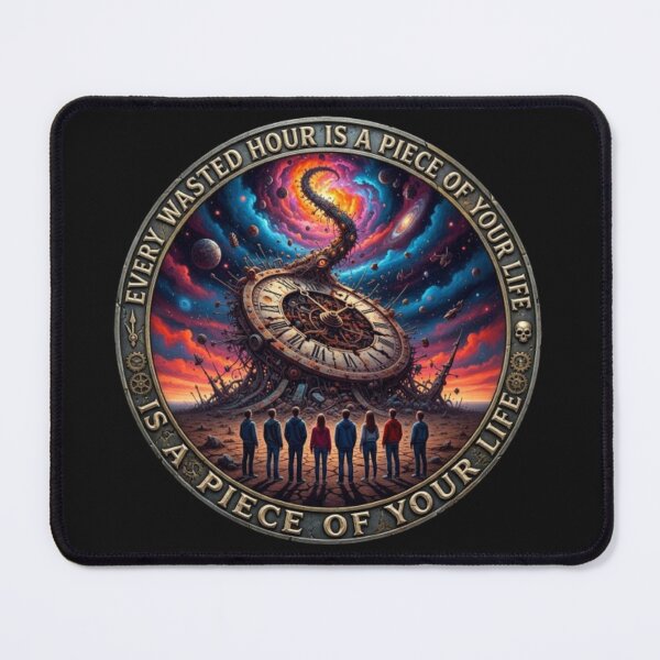 Item preview, Every Wasted Hour Is A Piece Of Your Life - Cosmic Clock designed and sold by ManSplotu.