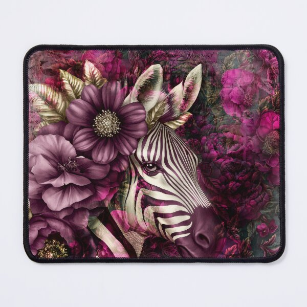 Item preview, Floral Zebra designed and sold by artsandsoul.