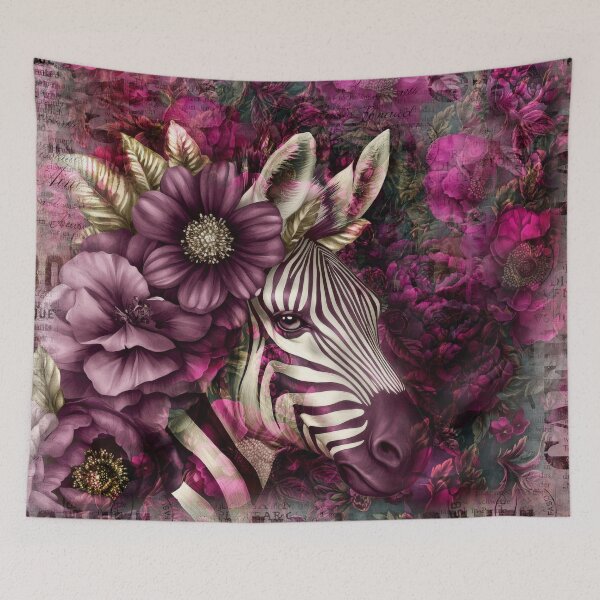 Item preview, Floral Zebra  designed and sold by artsandsoul.