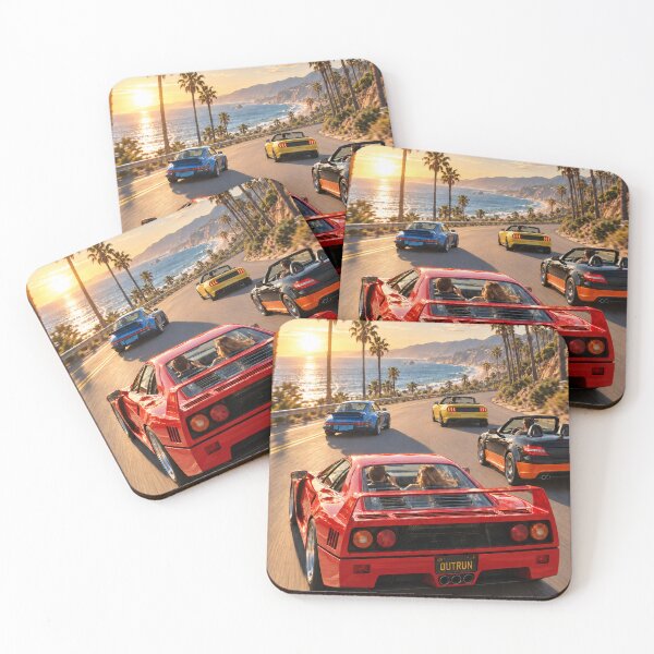 Item preview, Legends of the Coast – Outrun Summer Road Trip designed and sold by Pixel Sakura Gallery.