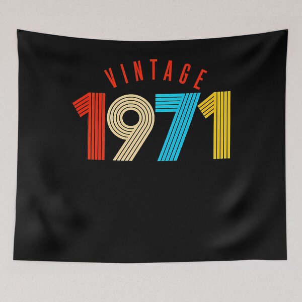 Item preview, Vintage 1971 Retro Seventies Birthday designed and sold by smiadraspi.