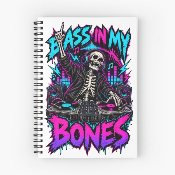 Item preview, Skeleton DJ – Bass in My Bones designed and sold by Univers-shop.