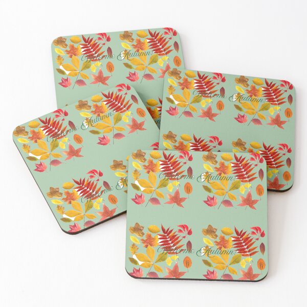 Item preview, Welcome Autumn Colorful Leaves designed and sold by StylishDecor.