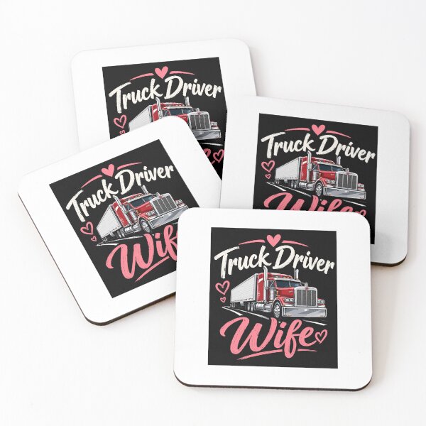 Item preview, Truck Driver Wife – Proud Trucker Wife Heart & Semi Truck Design designed and sold by MalickaArt.