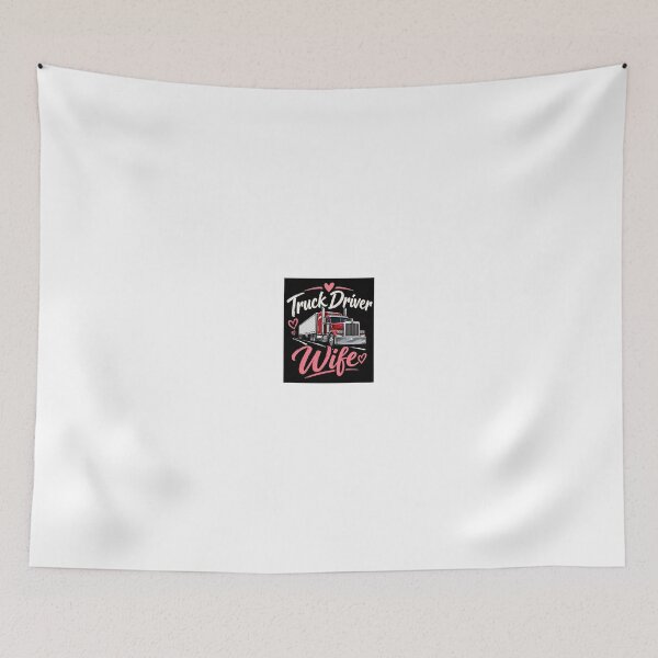 Item preview, Truck Driver Wife – Proud Trucker Wife Heart & Semi Truck Design designed and sold by MalickaArt.