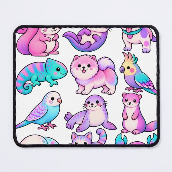 Item preview, Cotton Candy Pals | Critters in Color designed and sold by JunkDrawerbyJo.