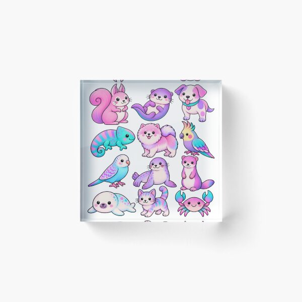 Item preview, Cotton Candy Pals | Critters in Color  designed and sold by JunkDrawerbyJo.