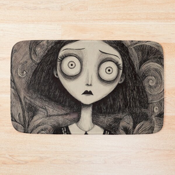 Item preview, Vintage Gothic Girl Sketch designed and sold by SiralyInk.