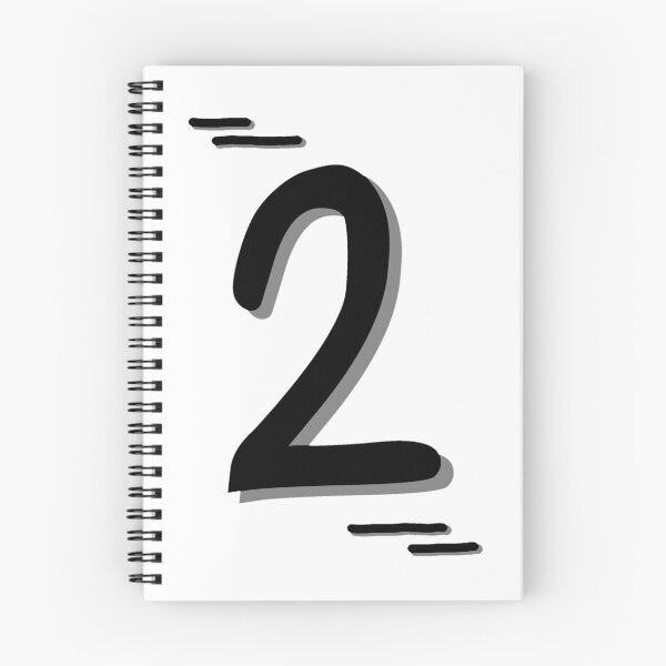 Item preview, Number 2 - Bold Black Artistic Numeral Design designed and sold by Dyche Studio.