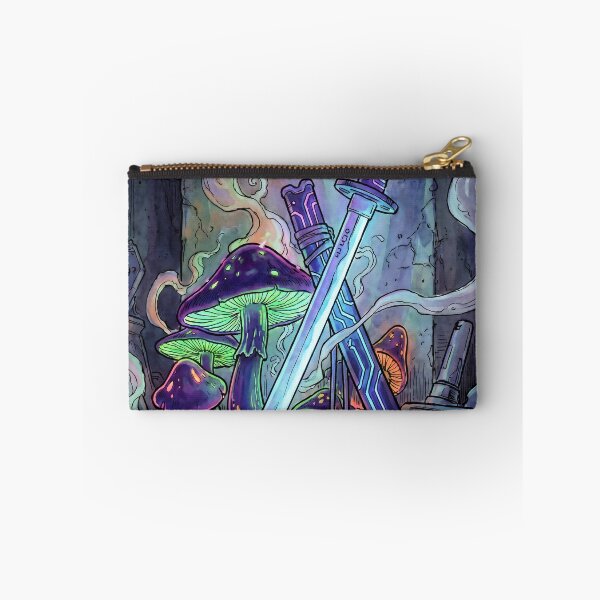 Item preview, Cyberpunk Katana Sword Glowing Neon Mushrooms designed and sold by IriArt-Designs.