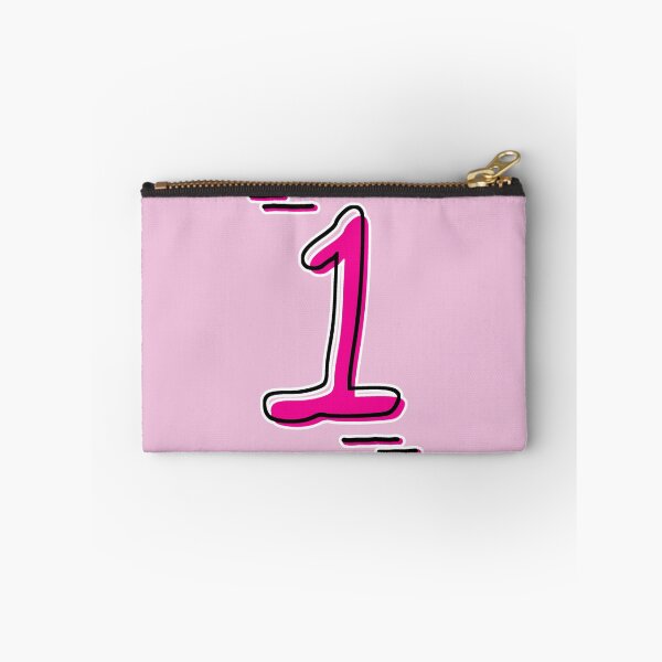 Item preview, Number 1 - Bold Pink Artistic Numeral Design designed and sold by Dyche Studio.