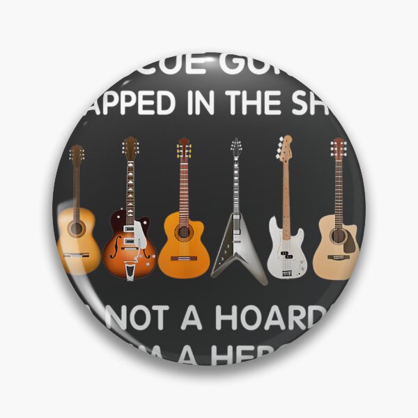 Item preview, I Rescue Guitars Trapped In The Shop Funny Music Lover Design designed and sold by neymargg.