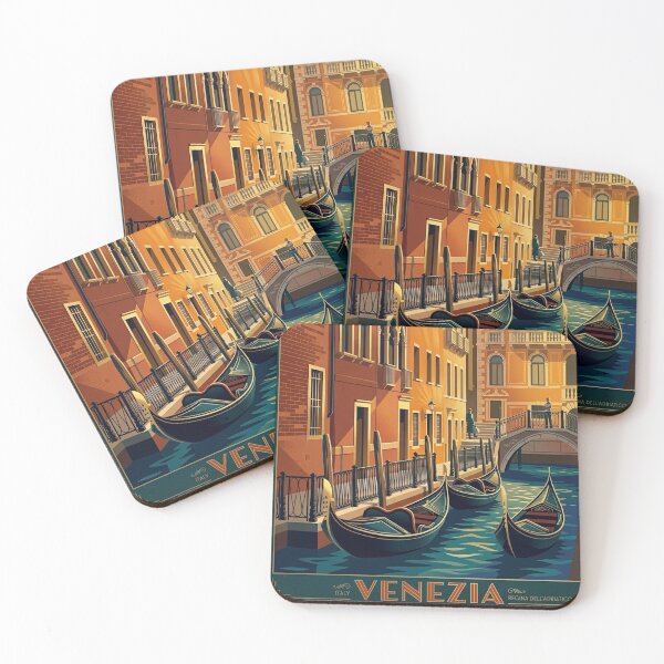 Item preview, Venice vintage travel artwork re-imagined photograph designed and sold by Andiamo-Amigos.