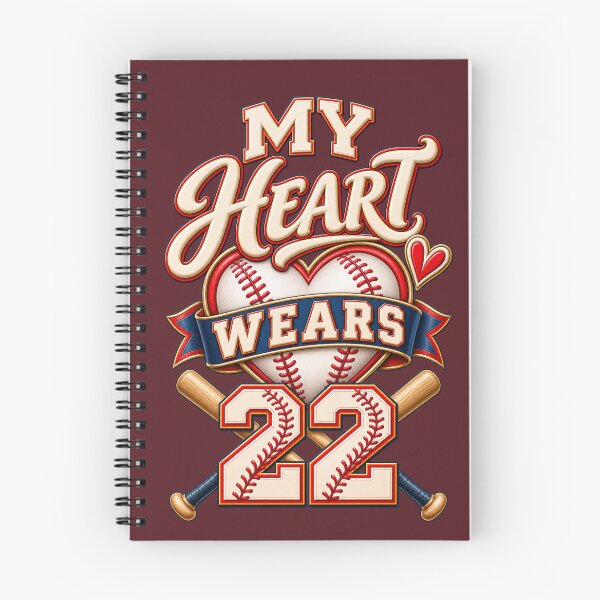 Item preview, My Heart Wears #22 – Proud Baseball Mom Player Number 22 designed and sold by HO•Designs.