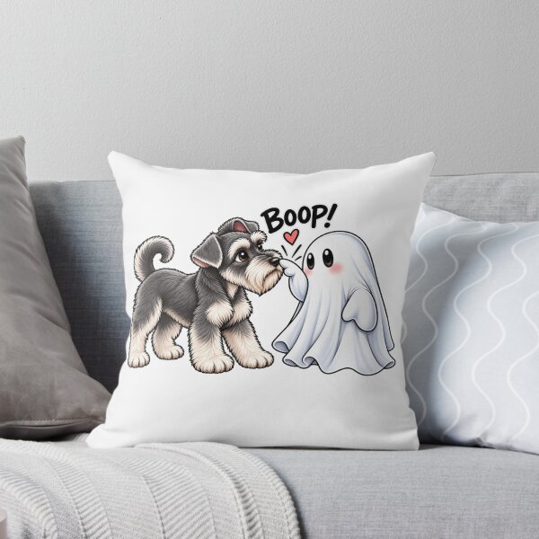 Item preview, Miniature Schnauzer Ghost Boop Dog Halloween designed and sold by 76Valeria.