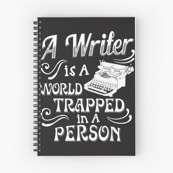 Item preview, A Writer Is A World Trapped In A Person Inspirational Quote Design designed and sold by neymargg.
