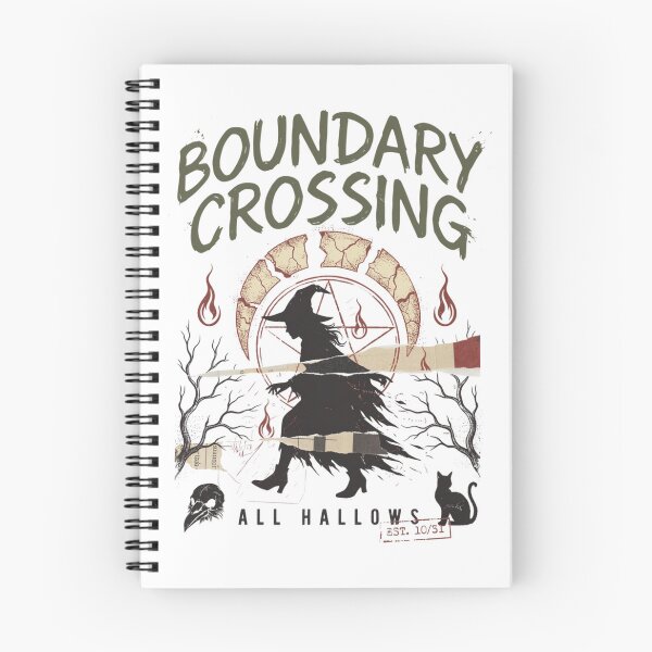 Item preview, Boundary Crossing Witch Halloween Design Graphic Tee v11 designed and sold by DarylWelsh2024.