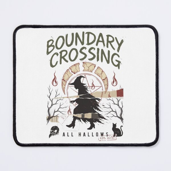 Item preview, Boundary Crossing Witch Halloween Design Graphic Tee v11 designed and sold by DarylWelsh2024.