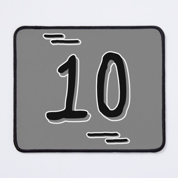 Item preview, Number 10 - Bold Black Artistic Numeral Design designed and sold by Dyche Studio.