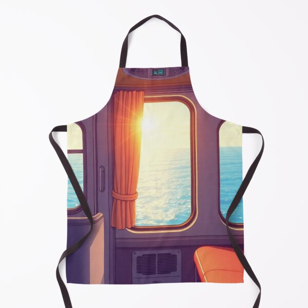 Item preview, Lofi Cozy Train by the Ocean designed and sold by Asiantrendzz.