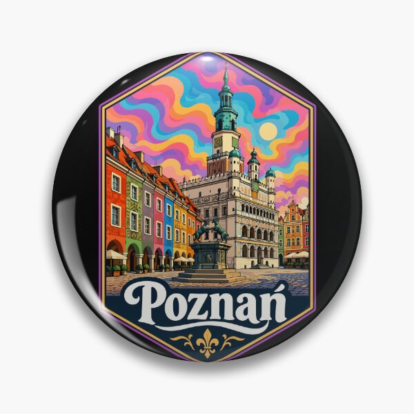 Item preview, Poznan Poland Trippy Art Travel designed and sold by TomFrontierArt.
