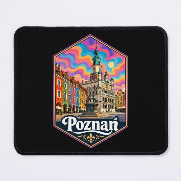 Item preview, Poznan Poland Trippy Art Travel designed and sold by TomFrontierArt.