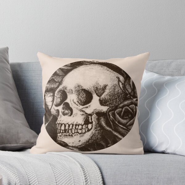 Item preview, Sepia Gothic Human Skull Illustration designed and sold by darksteel101.