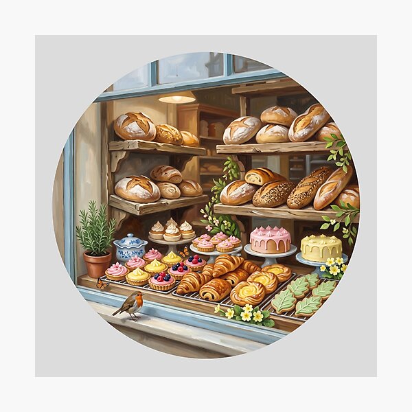 Item preview, Bakery Window Display Painted Bread and Cakes designed and sold by hattie's.