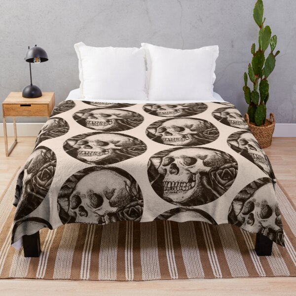 Item preview, Sepia Gothic Human Skull Illustration designed and sold by darksteel101.