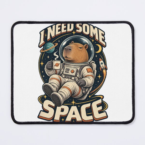 Item preview, Capybara Astronaut – I Need Some Space designed and sold by Univers-shop.