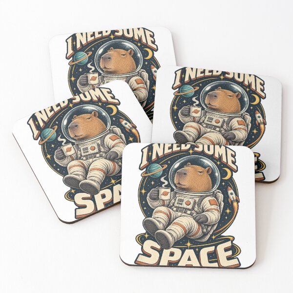 Item preview, Capybara Astronaut – I Need Some Space designed and sold by Univers-shop.