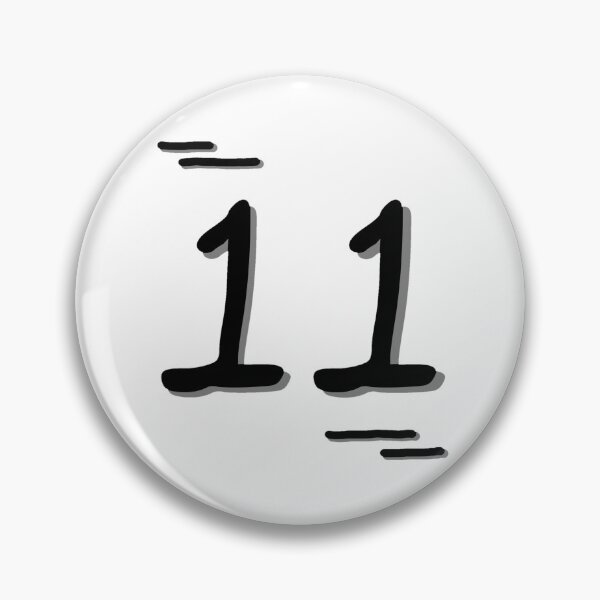 Item preview, Number 11 - Bold Black Artistic Numeral Design designed and sold by Dyche Studio.
