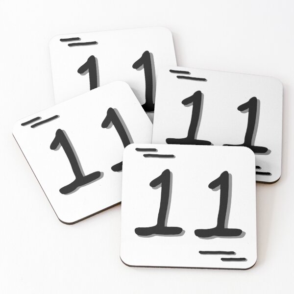 Item preview, Number 11 - Bold Black Artistic Numeral Design designed and sold by Dyche Studio.