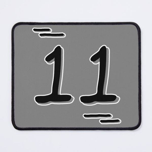 Item preview, Number 11 - Bold Black Artistic Numeral Design designed and sold by Dyche Studio.