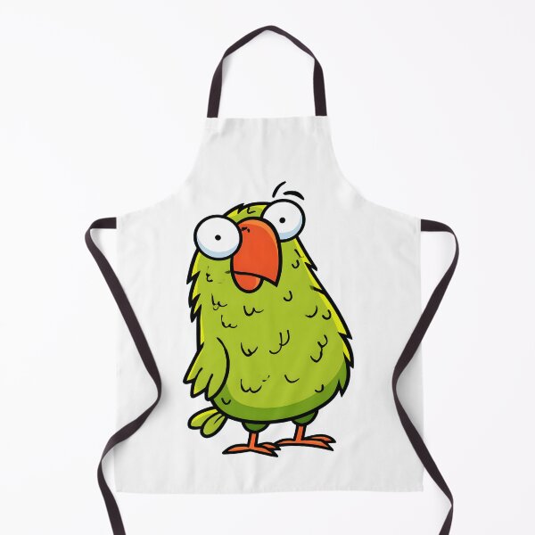 Item preview, Funny Bug-Eyed Blue Bird Cartoon Illustration designed and sold by SiralyInk.