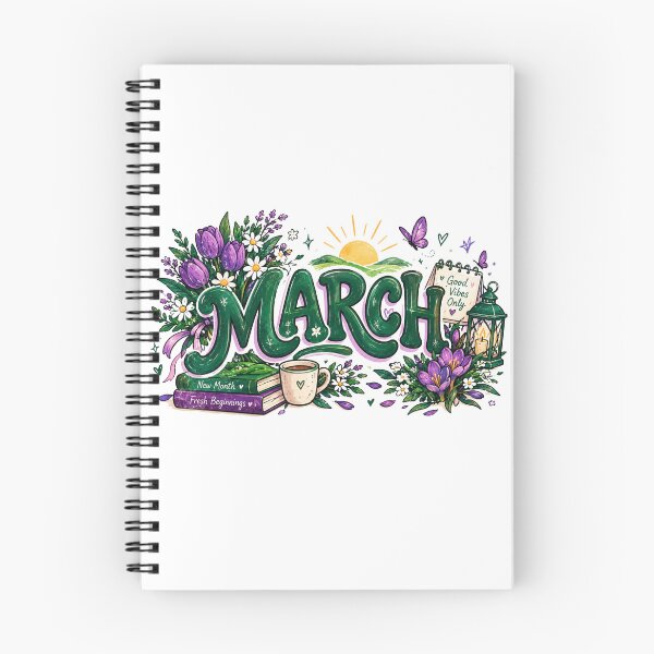 Item preview, March Spring Bloom Fresh Beginnings designed and sold by Snikdha.