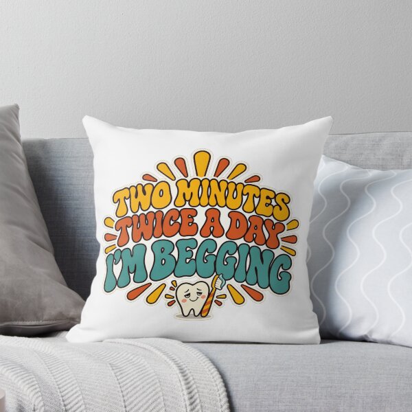 Item preview, Two Minutes Twice A Day Retro Dental Hygienist designed and sold by eignvalue.