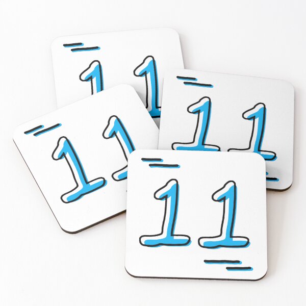 Item preview, Number 11 - Bold Blue Artistic Numeral Design designed and sold by Dyche Studio.