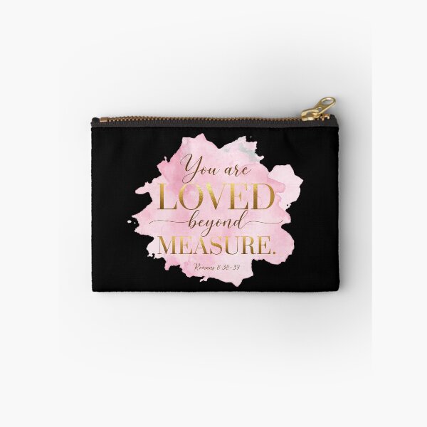 Item preview, You Are Loved Beyond Measure Romans 8:38-39 Pink Watercolor Christian Art designed and sold by Vibe-Vary.