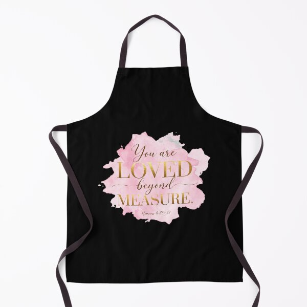 Item preview, You Are Loved Beyond Measure Romans 8:38-39 Pink Watercolor Christian Art designed and sold by Vibe-Vary.