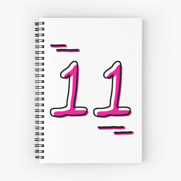 Item preview, Number 11 - Bold Pink Artistic Numeral Design designed and sold by Dyche Studio.