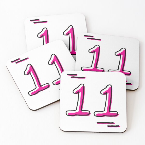 Item preview, Number 11 - Bold Pink Artistic Numeral Design designed and sold by Dyche Studio.