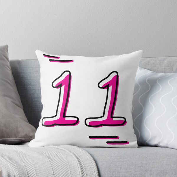 Item preview, Number 11 - Bold Pink Artistic Numeral Design designed and sold by Dyche Studio.
